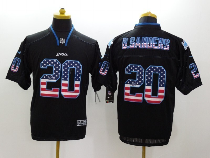 2026 Men Detroit Lions #20 B.Sanders black Nike Limited NFL Jersey 001